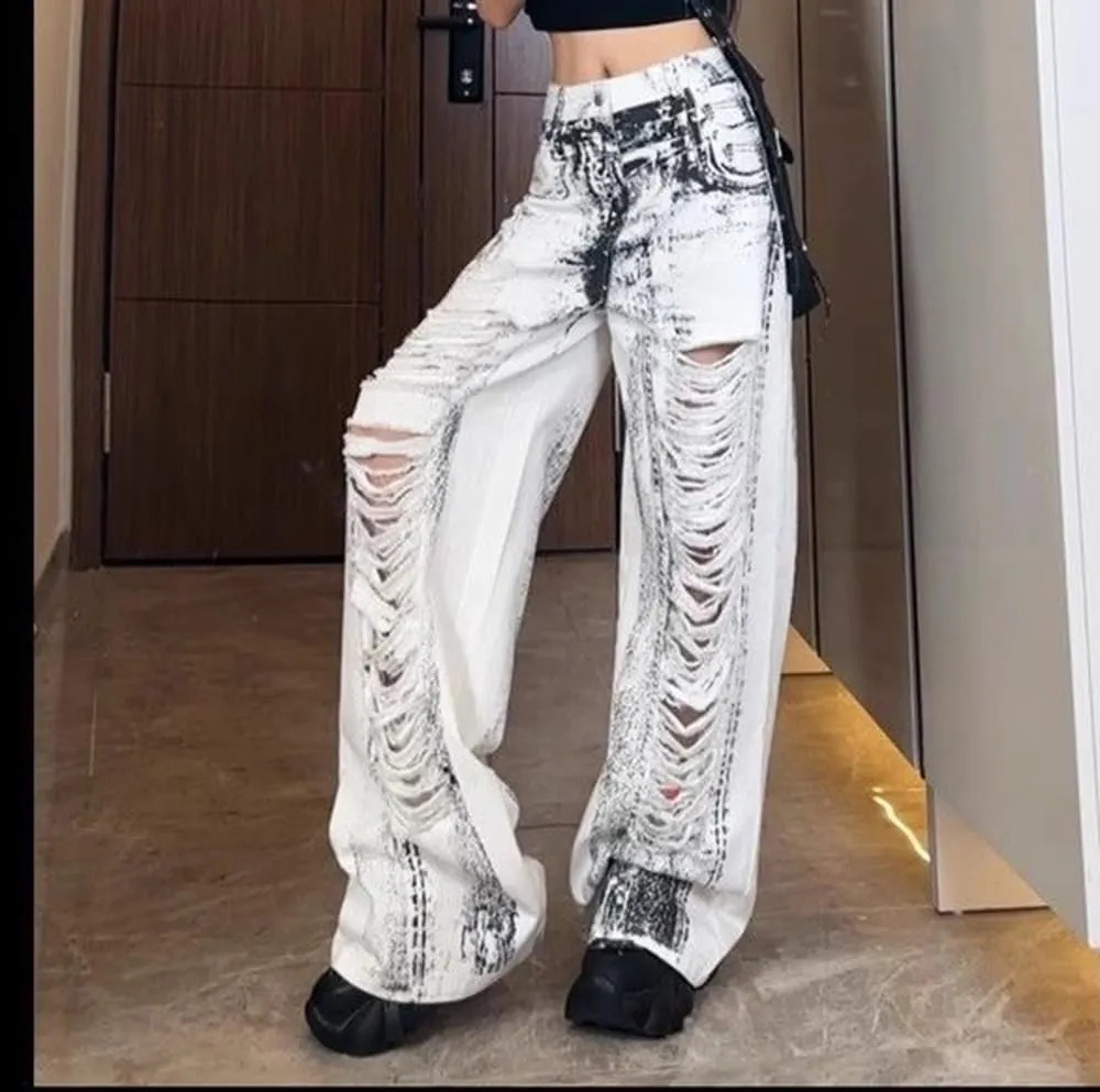 High Waist Wide Leg Jeans for Women Baggy Classic Loose Trendy Denim Pants Straight Comfort Fashion Trouser