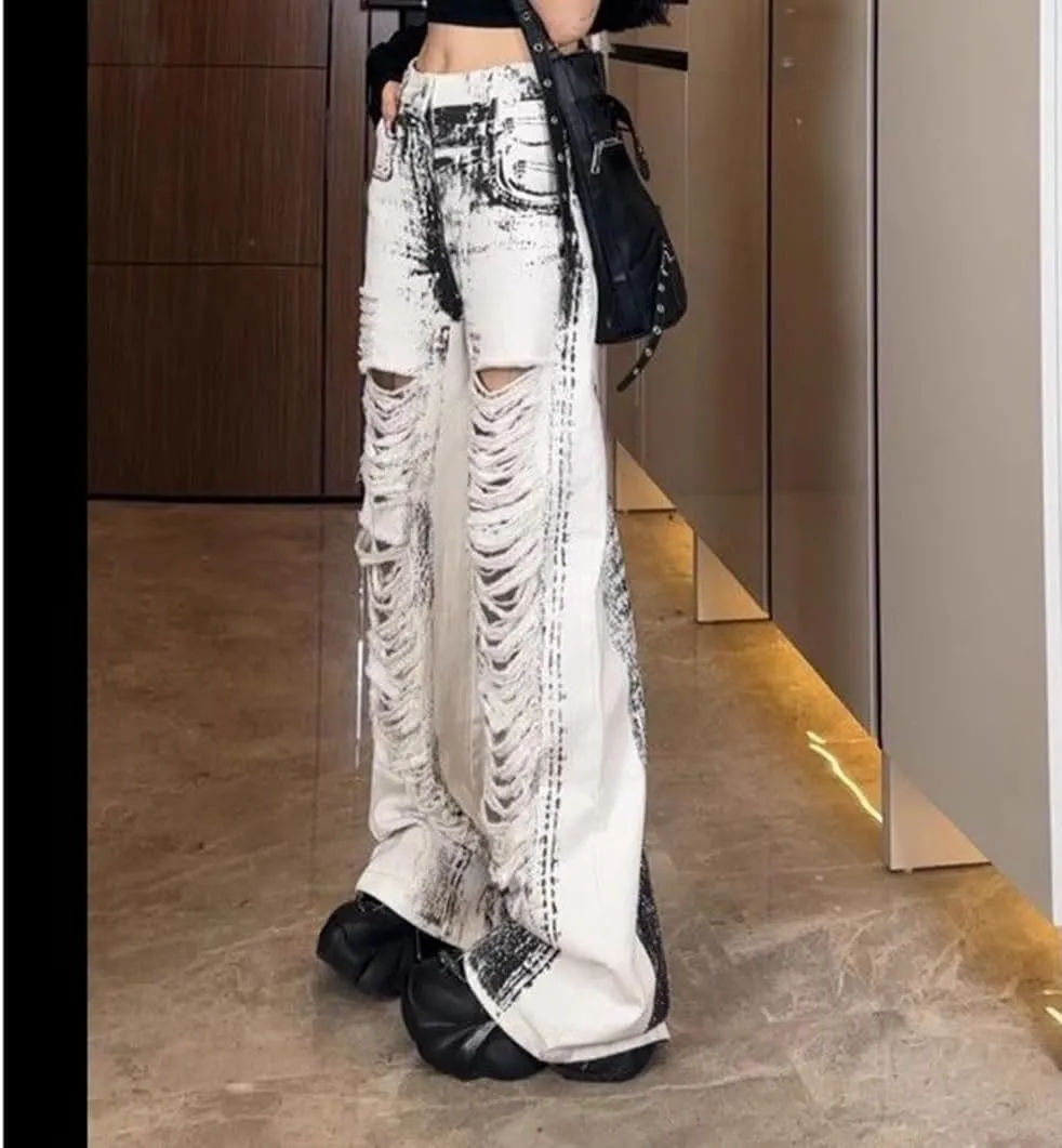 High Waist Wide Leg Jeans for Women Baggy Classic Loose Trendy Denim Pants Straight Comfort Fashion Trouser