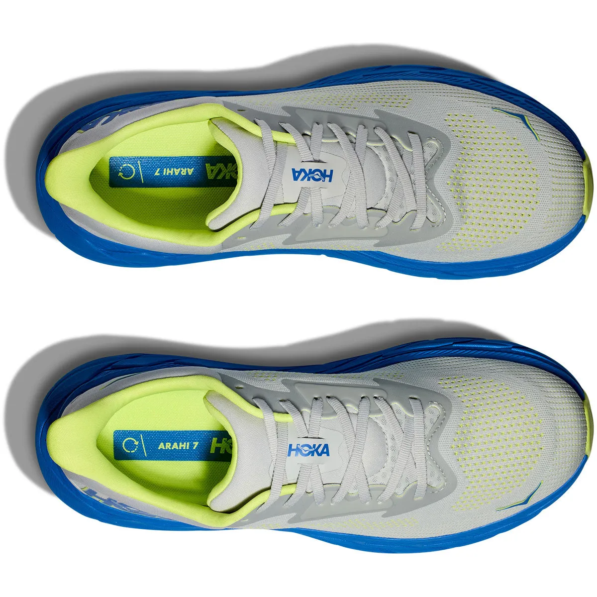Hoka Arahi 7 Wide Running Shoes - Mens - Stardust/Electric Cobalt