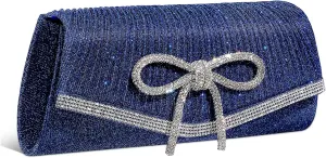 Homoyoyo Evening Bag Clutch for Women Lightweight Rhinestone Purse for Weddings Parties and Formal Events Spacious Capacity for Essentials