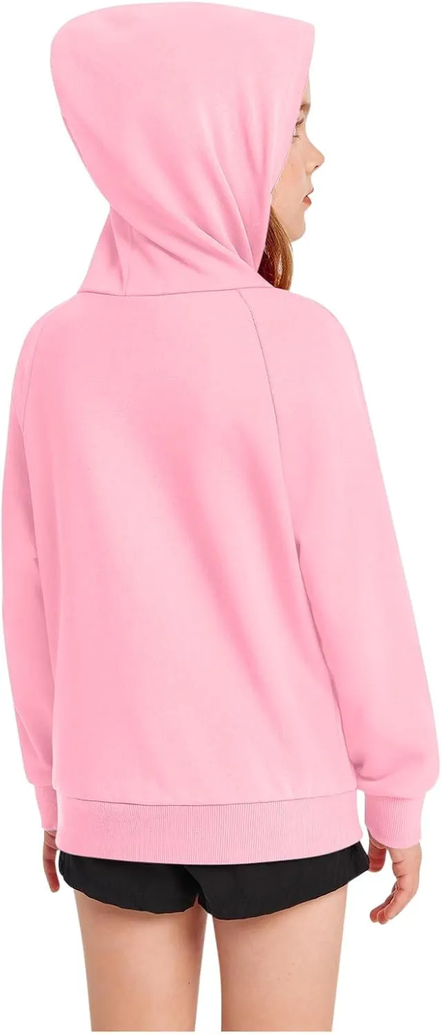 Hoodies for Teen Girls Tredny Long Sleeve Sweatshirts Oversized Pullover with Hood Fall Tween Girls Y2K Outfits