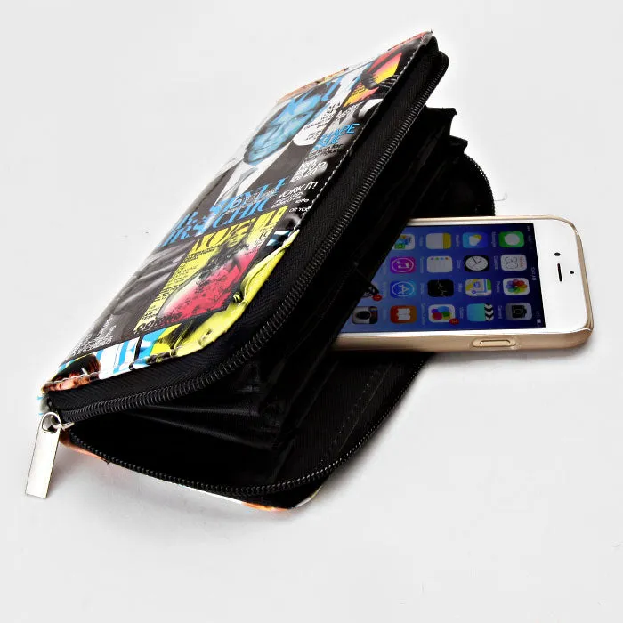 iLLASPARKZ Magazine Zip around Continental Wallet