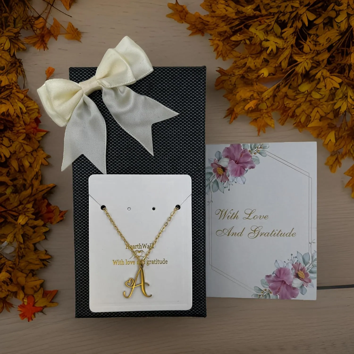 Initial Necklace For Women Girls 14K Gold Plated Heart Letter Pendant Monogram Pendant Dainty Everyday Jewelry Cute Letter Name Choker Personalized Letter Necklaces Gifts for Women-Letter A