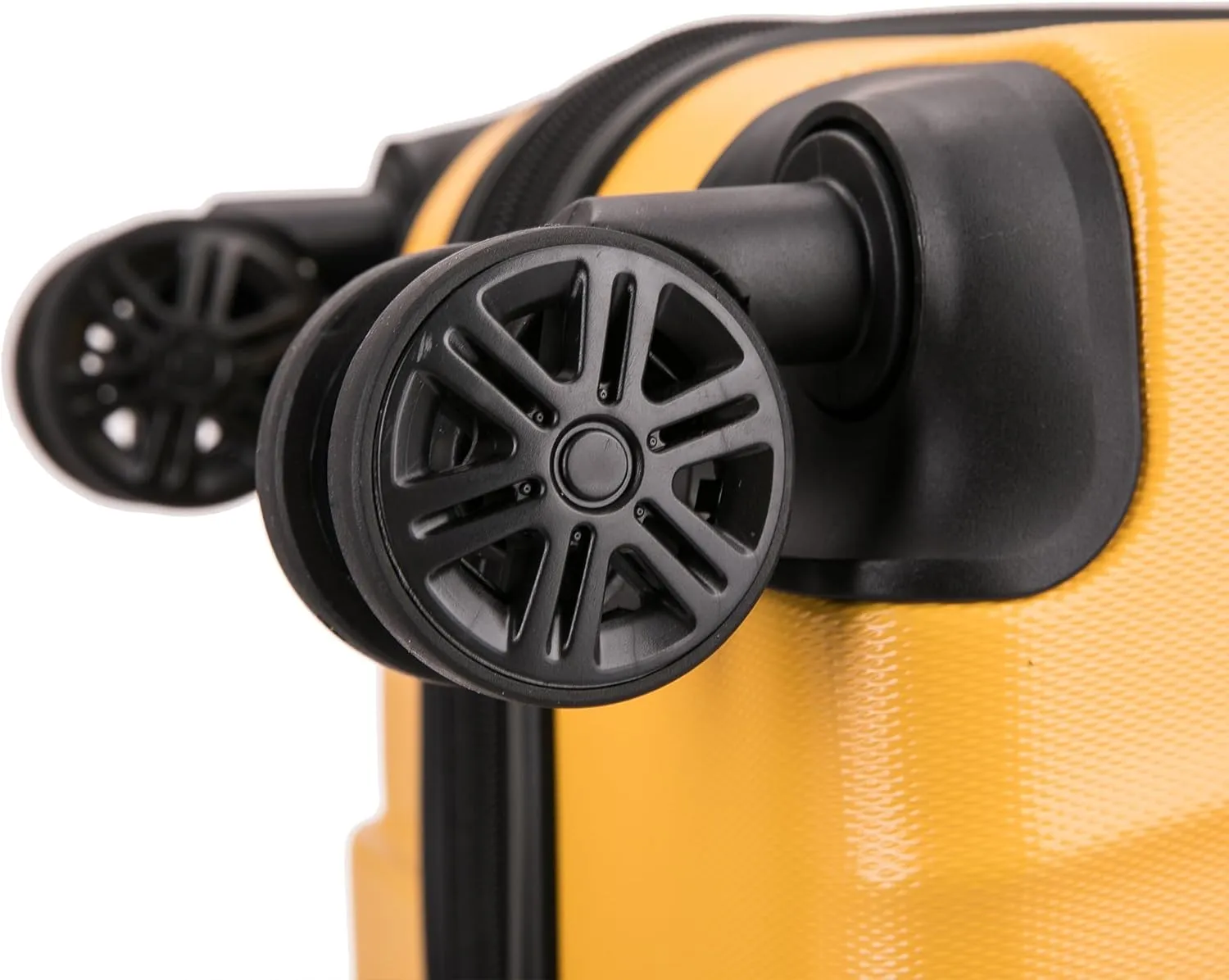InUSA ALLY Travel Suitcase with Spinner Wheels | Lightweight Ergonomic Luggage Handles and TSA Lock, Spacious Traveling Suitcases | 28 Inch Hardside Large Luggage | Mustard