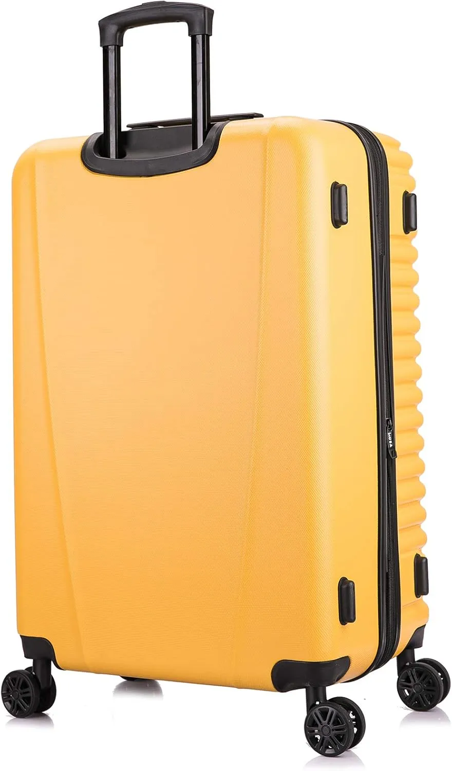 InUSA ALLY Travel Suitcase with Spinner Wheels | Lightweight Ergonomic Luggage Handles and TSA Lock, Spacious Traveling Suitcases | 28 Inch Hardside Large Luggage | Mustard