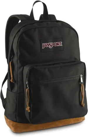 JanSport Right Pack Backpack - Durable Daypack with Padded 15" Laptop Sleeve, Spacious Main Compartment & Integrated Water Bottle Pocket - Black
