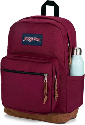 JanSport Right Pack Backpack - Durable Daypack with Padded 15" Laptop Sleeve, Spacious Main Compartment & Integrated Water Bottle Pocket - Russet Red