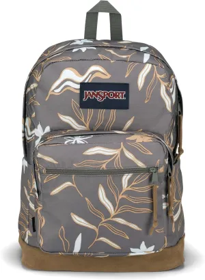 JanSport Right Pack Backpack - Durable Daypack with Padded 15" Laptop Sleeve, Spacious Main Compartment & Integrated Water Bottle Pocket - Vacay Vibes Grey