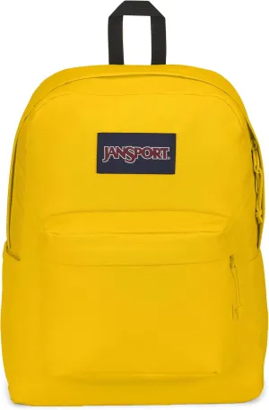 JanSport SuperBreak Plus Backpack with Padded 15-inch Laptop Sleeve and Integrated Bottle Pocket - Spacious and Durable Daypack for Work and Travel - Lemon