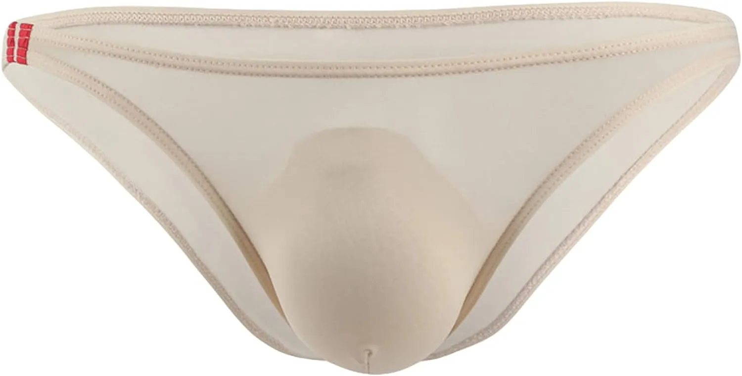 JEsilunmaMY Mens Low Rise Panties Ice Silk Bulge Pouch Bikini Briefs Underwear Soft Comfortable Breathable Swim Underpants