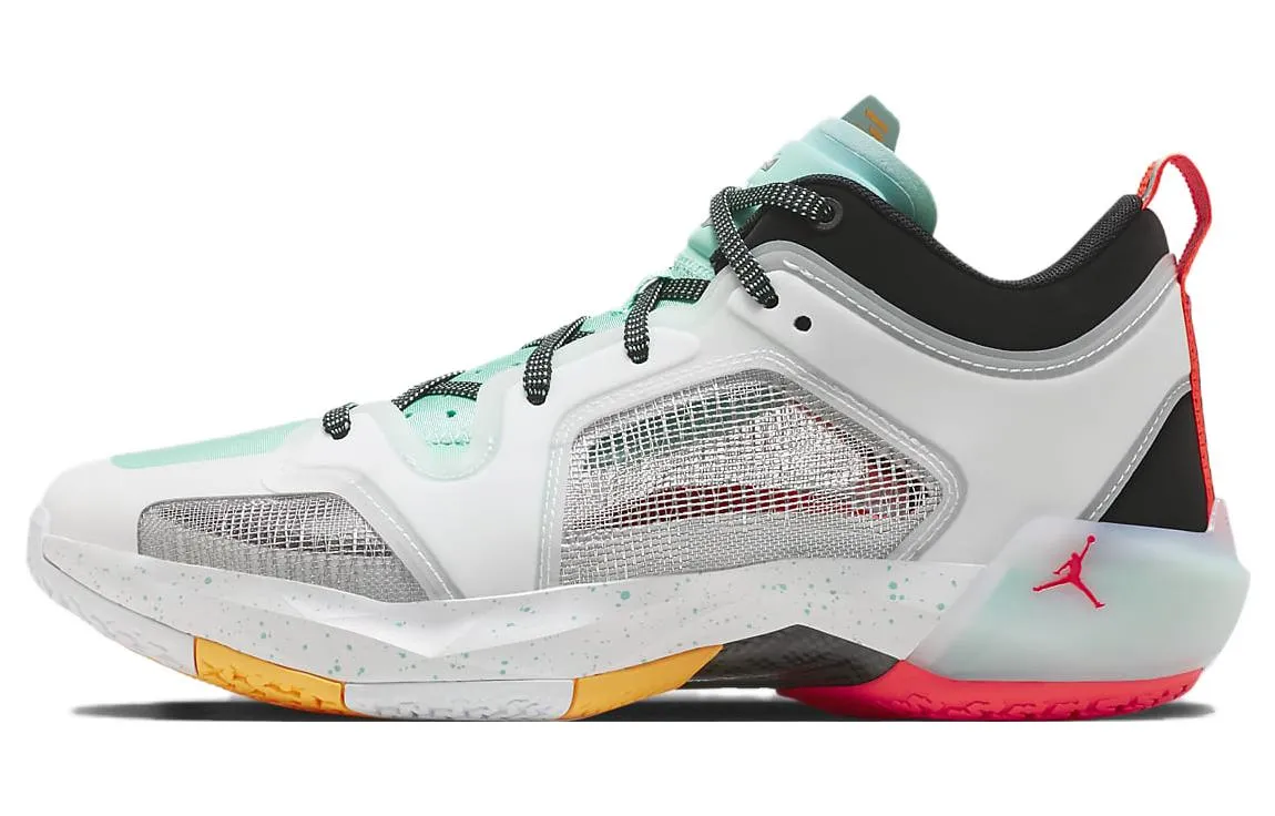 Jordan Air Jordan 37 Low Guo PF Low Tube White Green Men's Basketball Shoes