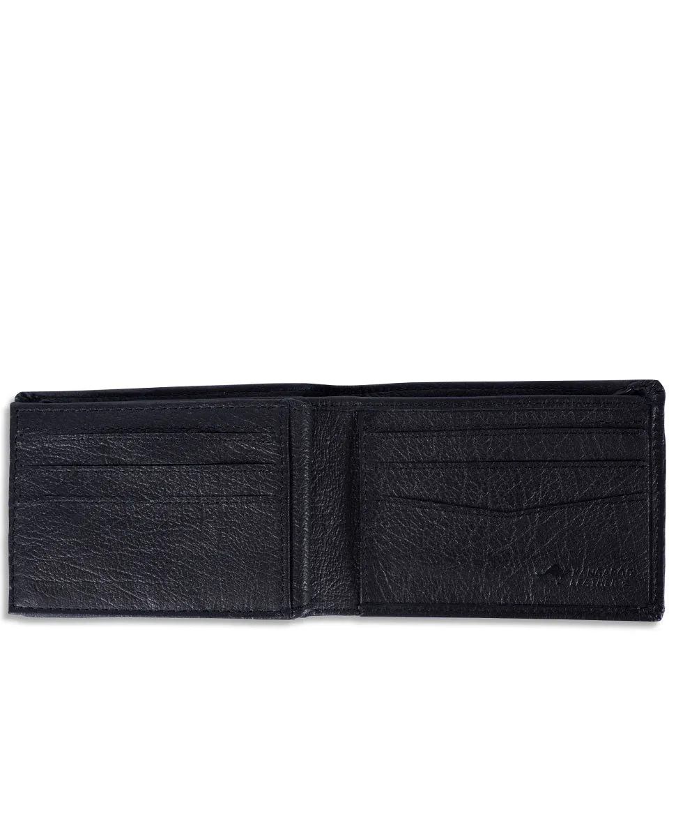 K-Roo RFID Slim ZF Leather Wallet - Black