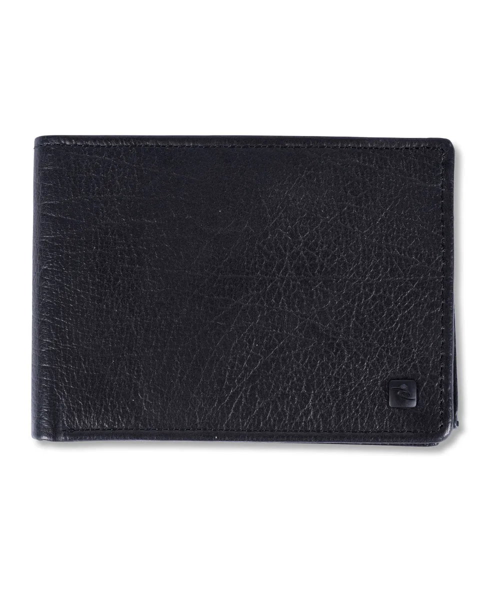 K-Roo RFID Slim ZF Leather Wallet - Black