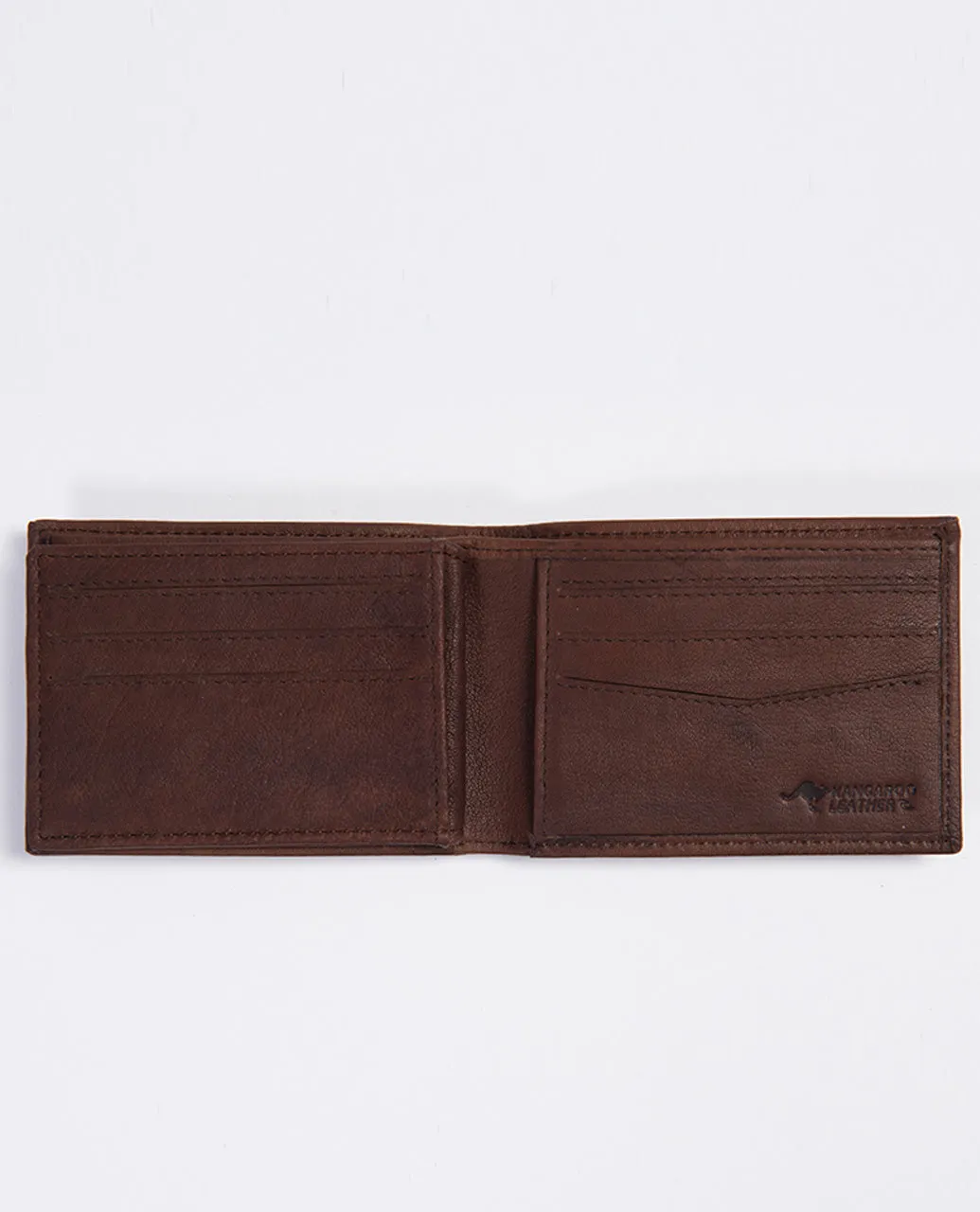 K-Roo RFID Slim ZF Leather Wallet - Brown