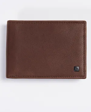 K-Roo RFID Slim ZF Leather Wallet - Brown