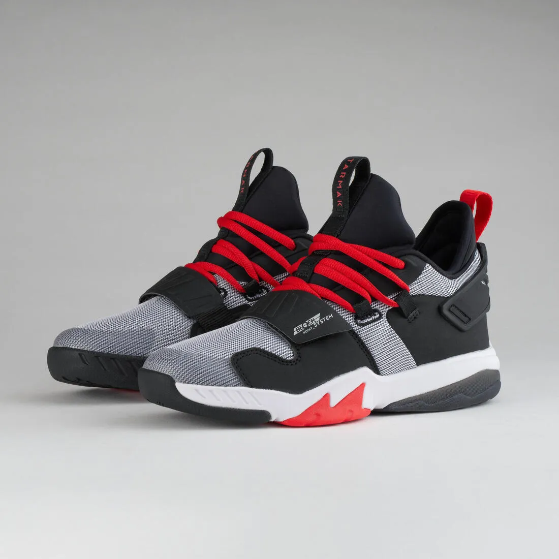 Kids' Intermediate Basketball Shoes SS500M - Black/Red