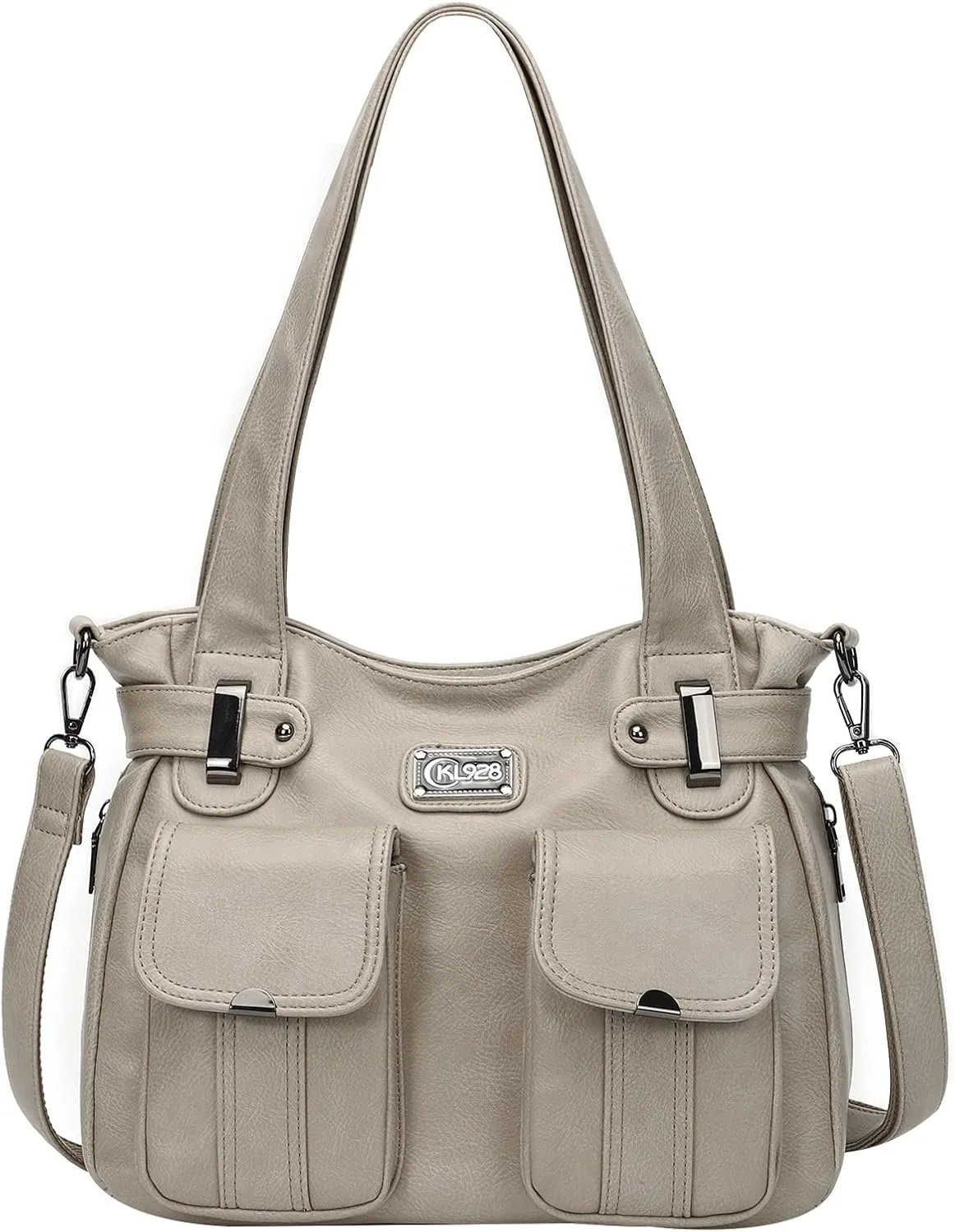 KL928 Purses for WomenSoft PU Leather Handbags Large Capacity Shoulder Bags Multi-Pockets Fashion Crossbody Purse