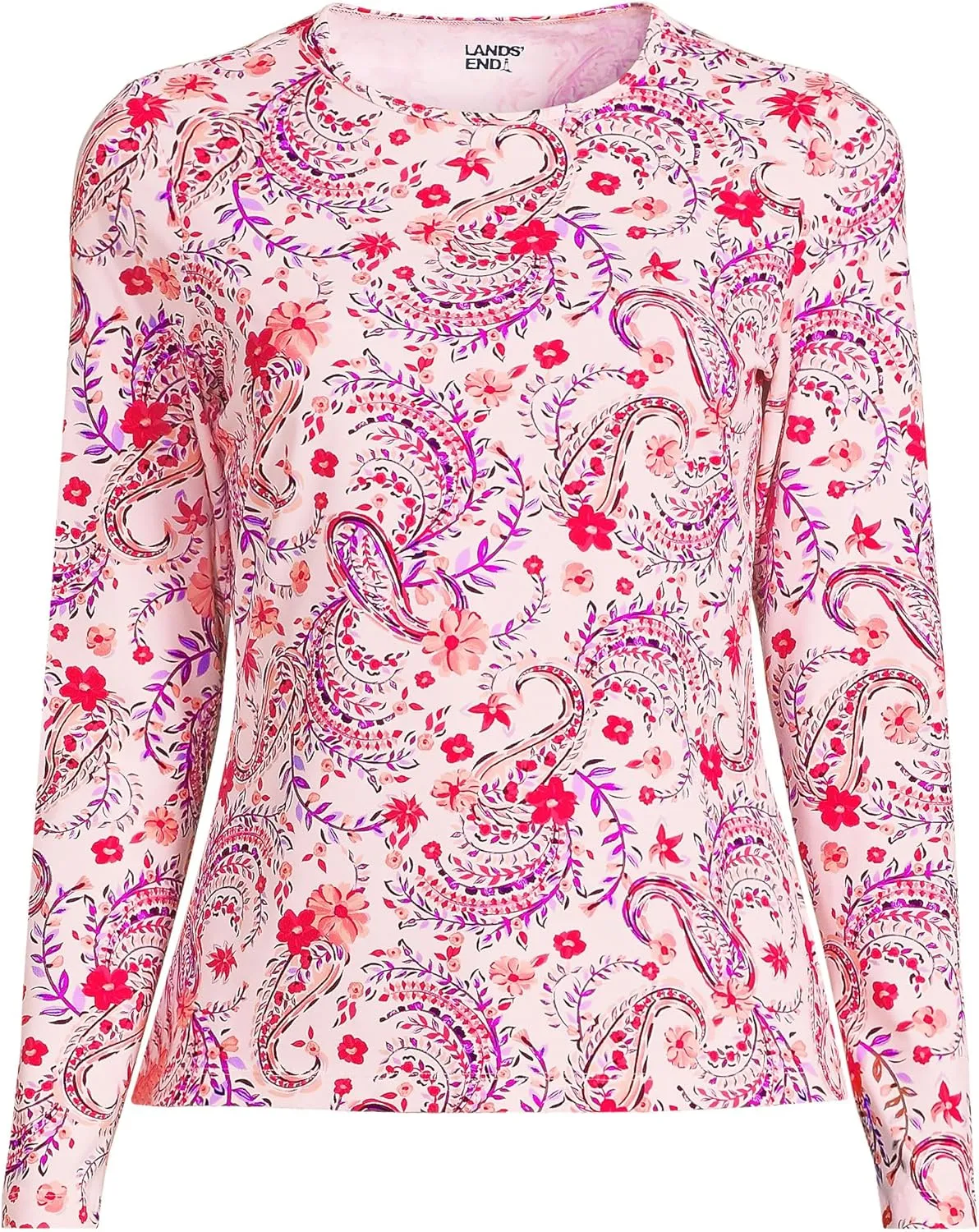 Lands' End Women's Long Sleeve Relaxed UPF 50 Rash Guard