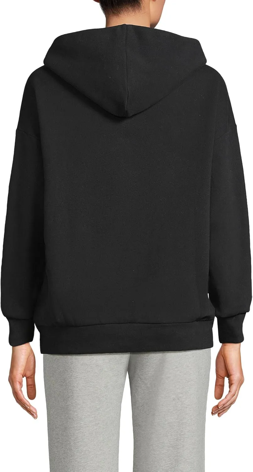 Lands' End Women's Serious Sweats Relaxed Long Sleeve Hoodie Sweatshirt