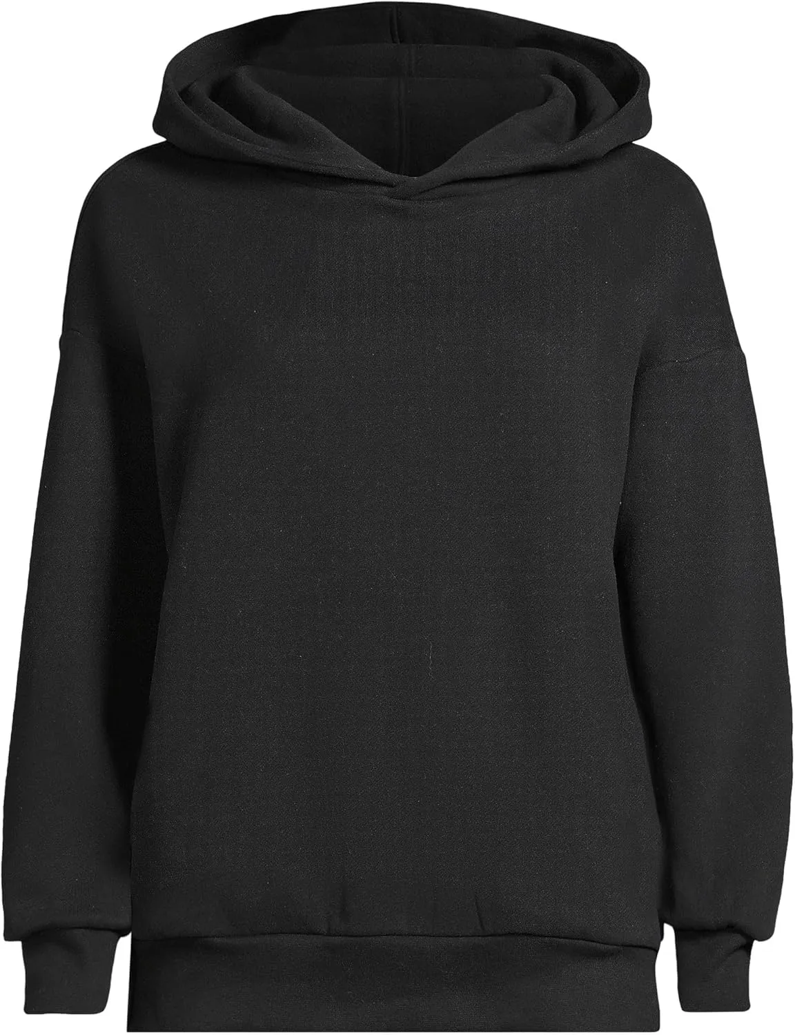 Lands' End Women's Serious Sweats Relaxed Long Sleeve Hoodie Sweatshirt