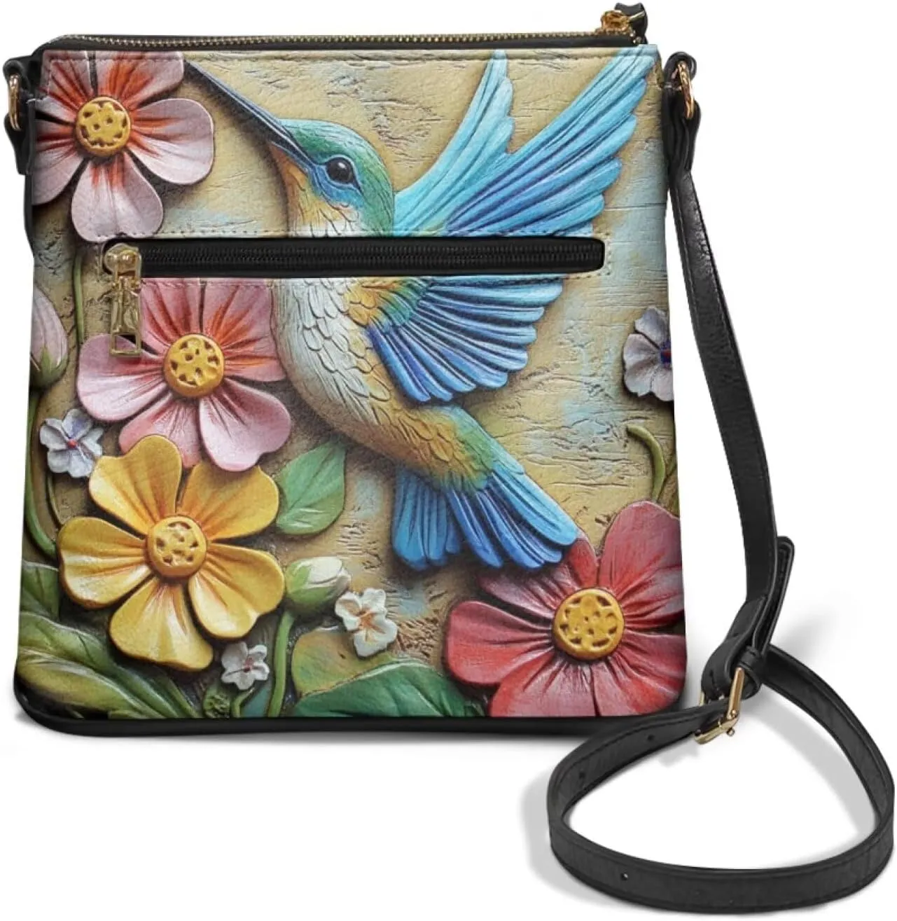Leather Hobo Bags for Women Crossbody Trendy Shoulder Purses Multi Pockets