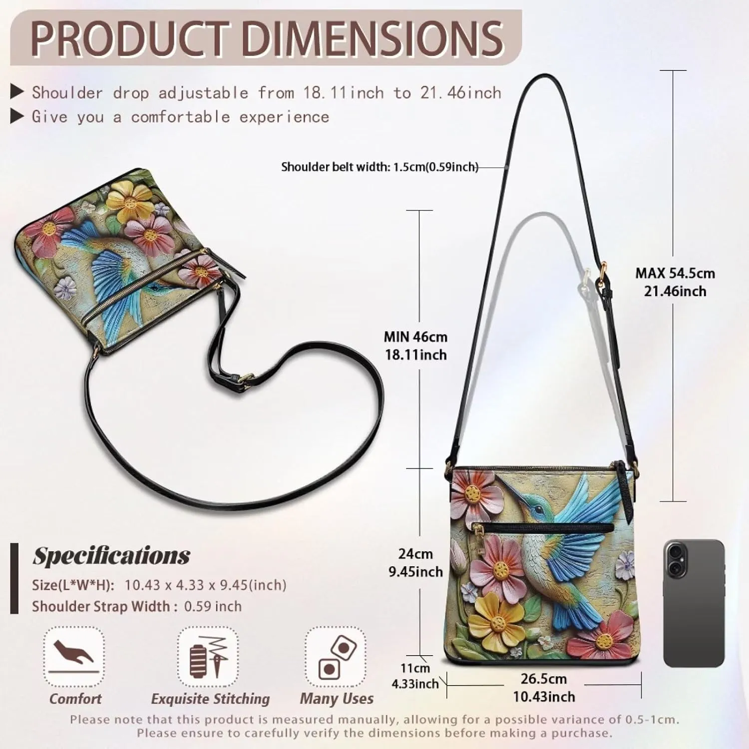 Leather Hobo Bags for Women Crossbody Trendy Shoulder Purses Multi Pockets
