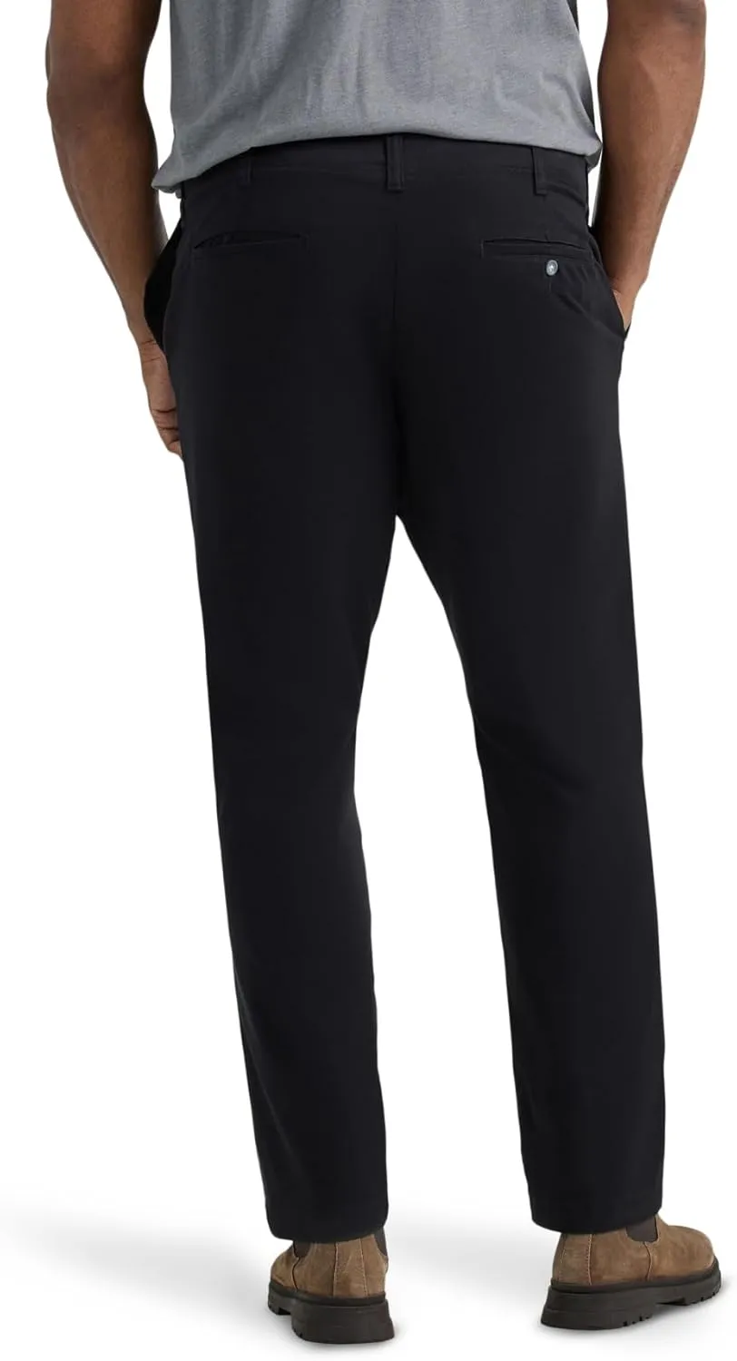 Lee Men's Big & Tall Extreme Motion Flat Front Relaxed Taper Pant