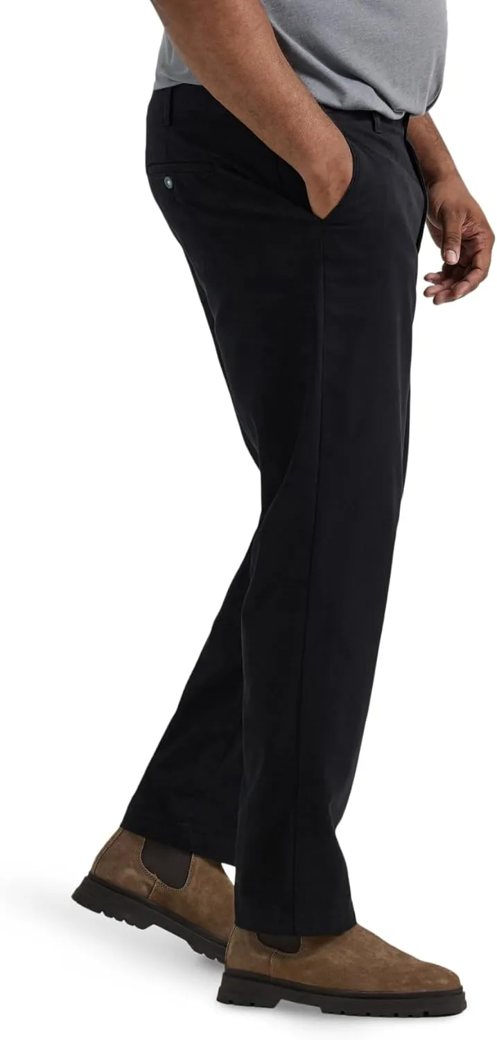 Lee Men's Big & Tall Extreme Motion Flat Front Relaxed Taper Pant