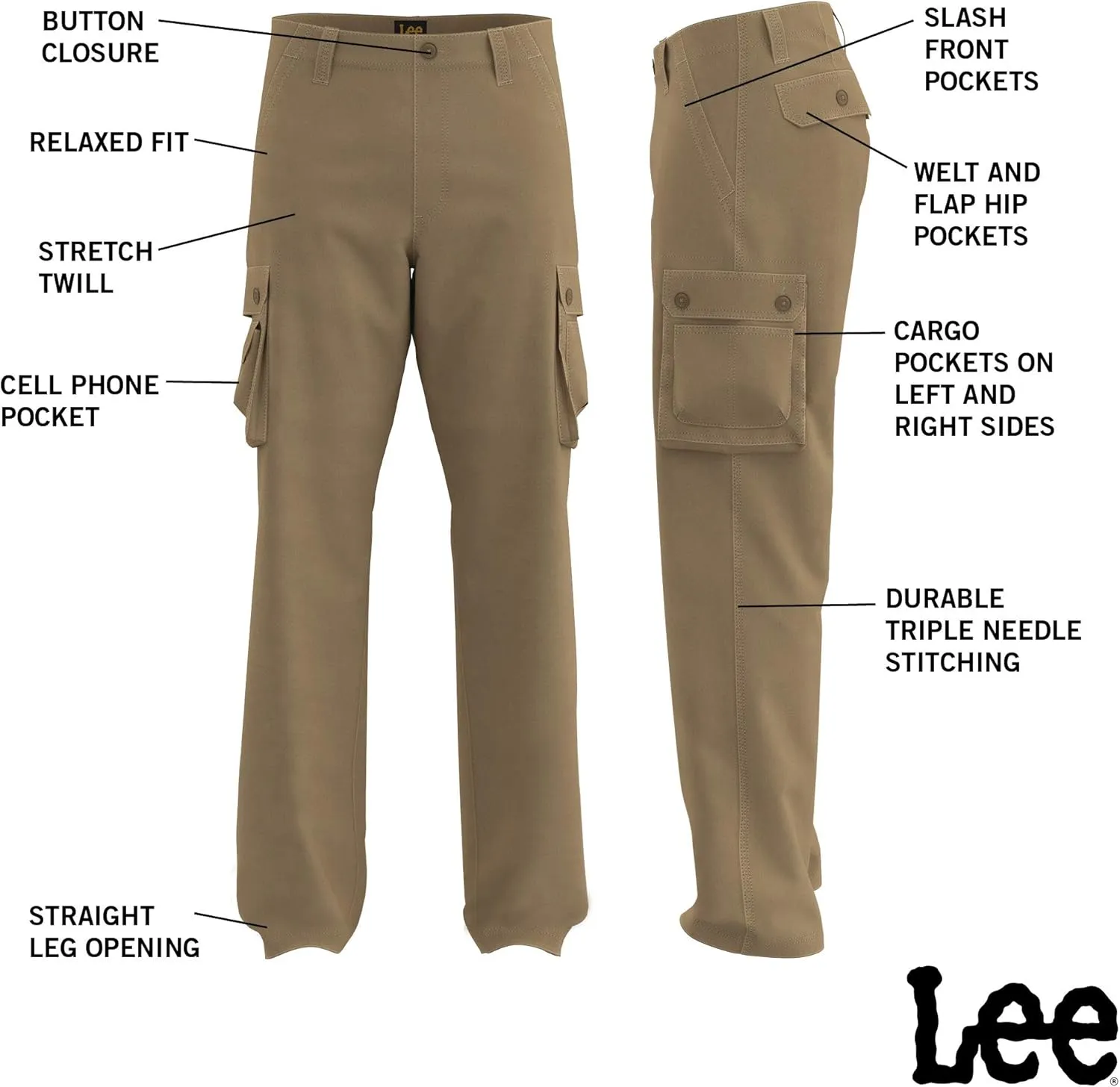 Lee Men's Wyoming Relaxed Fit Cargo Pant
