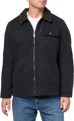 Levi's Men's Workwear Cotton Canvas Corduroy Collar Depot Jacket