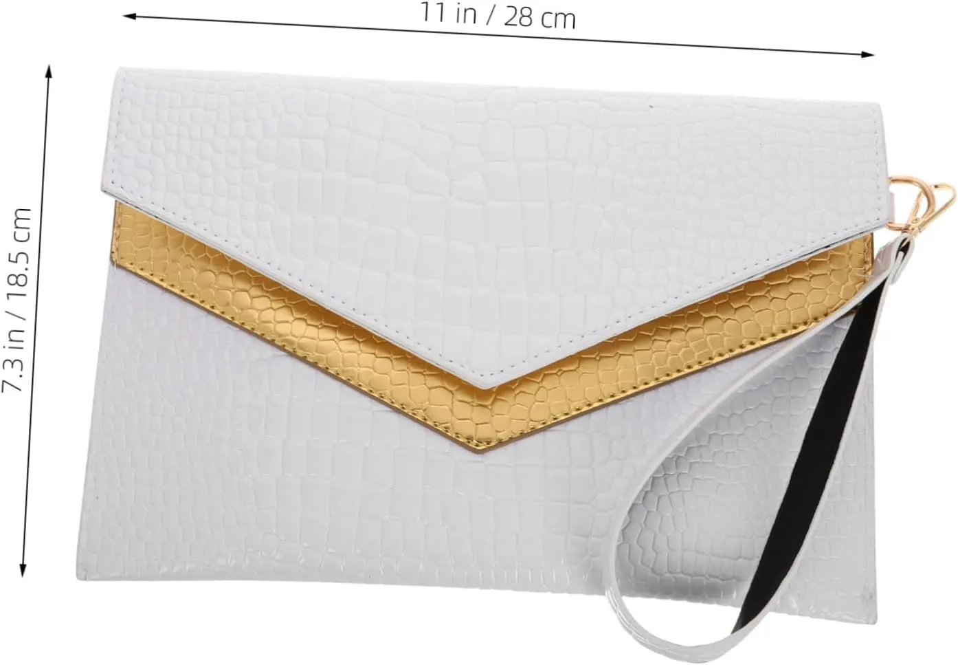 LIFKOME Stylish Minimalist Envelope Clutch Purse With Retro Pattern Versatile Handheld Bag For Women Pu Evening