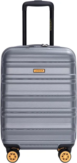 Lightweight 18.5" Carry On Luggage with TSA Lock, Spacious Interior and 360 Spinner Wheels, Dark Grey