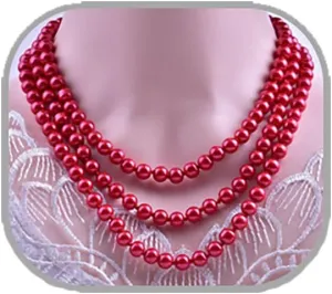 Long Pearl Necklace for Women 1920s Multi Strand Layered Pearl Necklaces 60in/150CM Vintage Beaded Faux Pearls Necklace Costume Jewelry