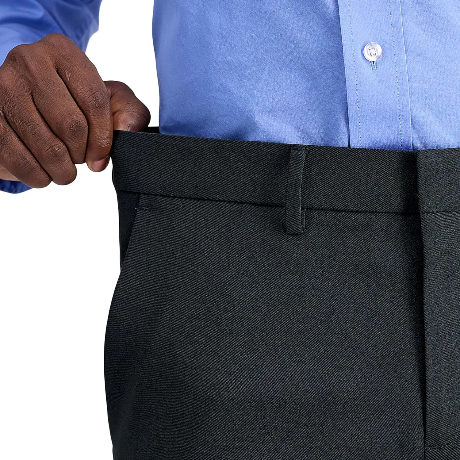 Louis Raphael Men's Premium Stretch Straight Fit Dress Pants