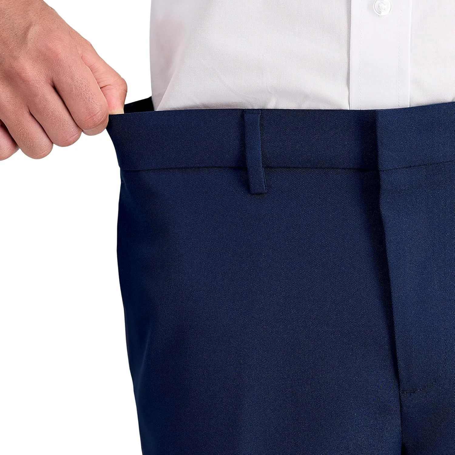 Louis Raphael Men's Premium Stretch Straight Fit Dress Pants