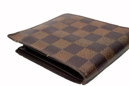 Louis Vuitton Signature Damier LV Monogram Wallet Biege