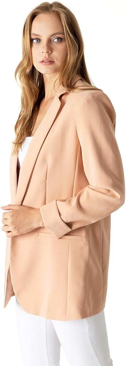 Love Tree Women's Juniors Classic Office Workwear Boyfriend Blazer