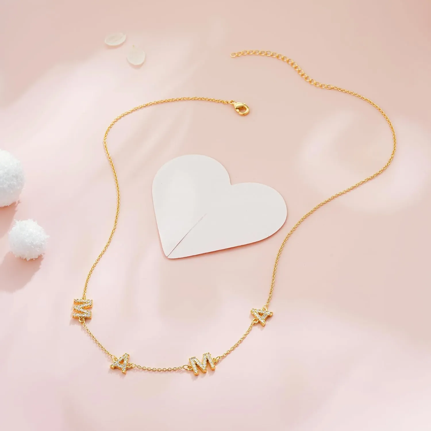Mama Necklaces for Women, Mother's Day Gifts for Mom, 14K Gold Plated Dainty Necklace Non Tarnish Jewelry, Gifts for New Mom