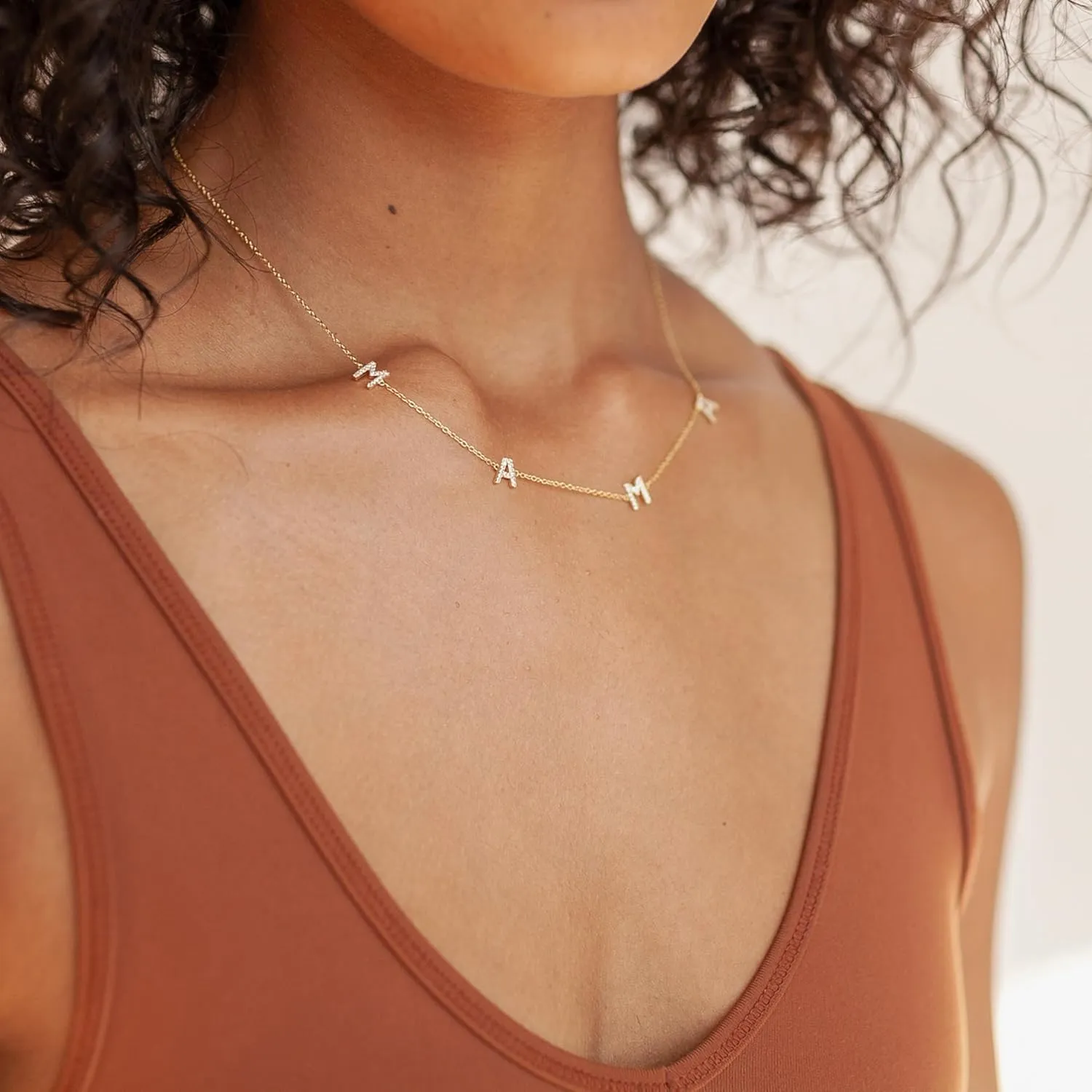 Mama Necklaces for Women, Mother's Day Gifts for Mom, 14K Gold Plated Dainty Necklace Non Tarnish Jewelry, Gifts for New Mom