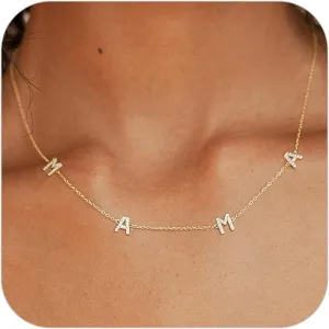 Mama Necklaces for Women, Mother's Day Gifts for Mom, 14K Gold Plated Dainty Necklace Non Tarnish Jewelry, Gifts for New Mom
