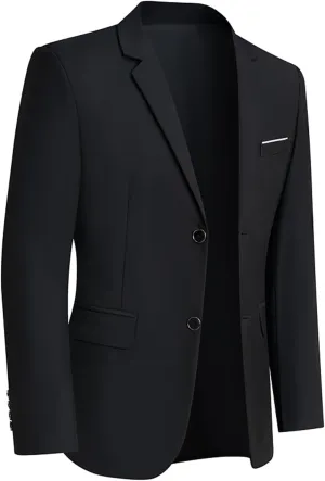 Mens Sport Coats and Blazers 5 Real Pockets Slim Fit Business Casual Men Suit Blazer Suit Jacket