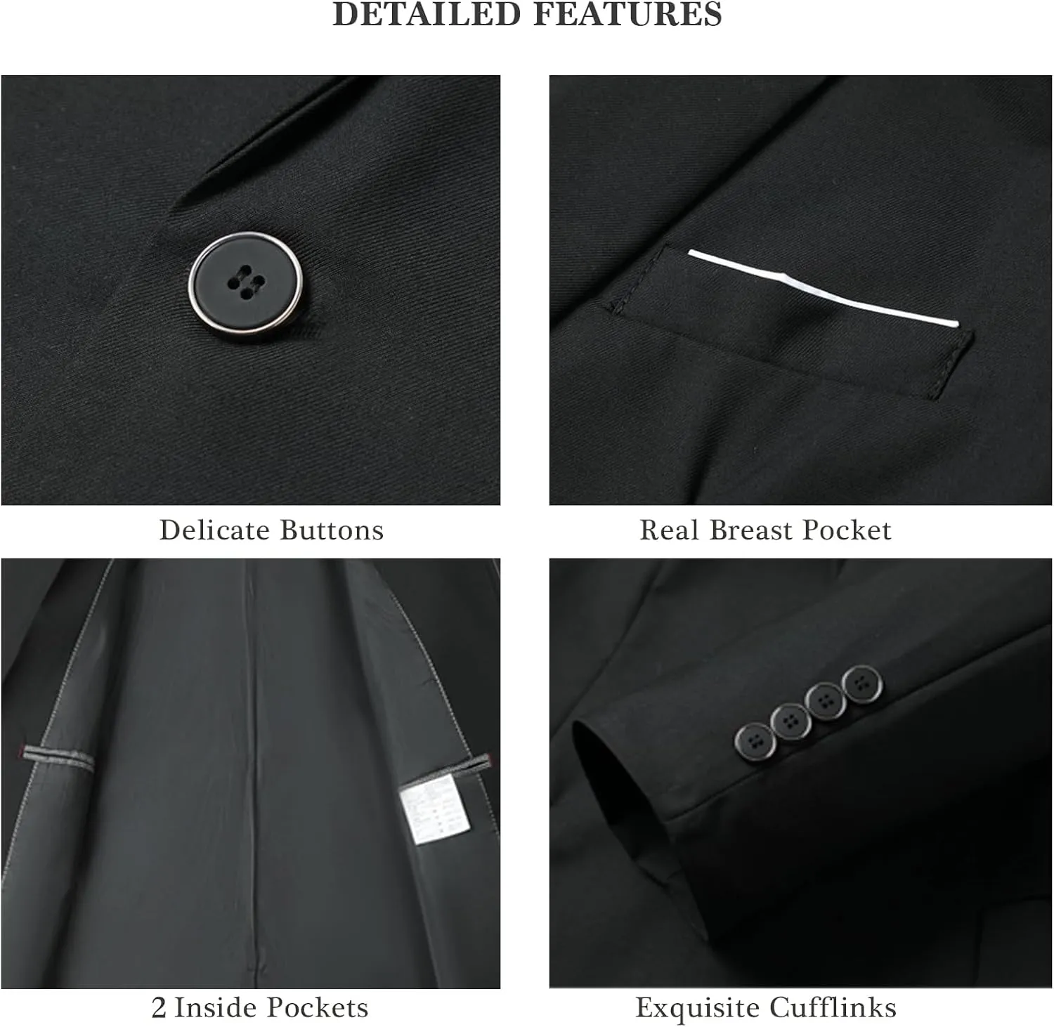 Mens Sport Coats and Blazers 5 Real Pockets Slim Fit Business Casual Men Suit Blazer Suit Jacket