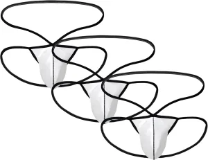 Men's Suspender G-String Comfortable Sexy Tie Side Thongs Briefs Bulge Enhancing Low Rise Straps T Back
