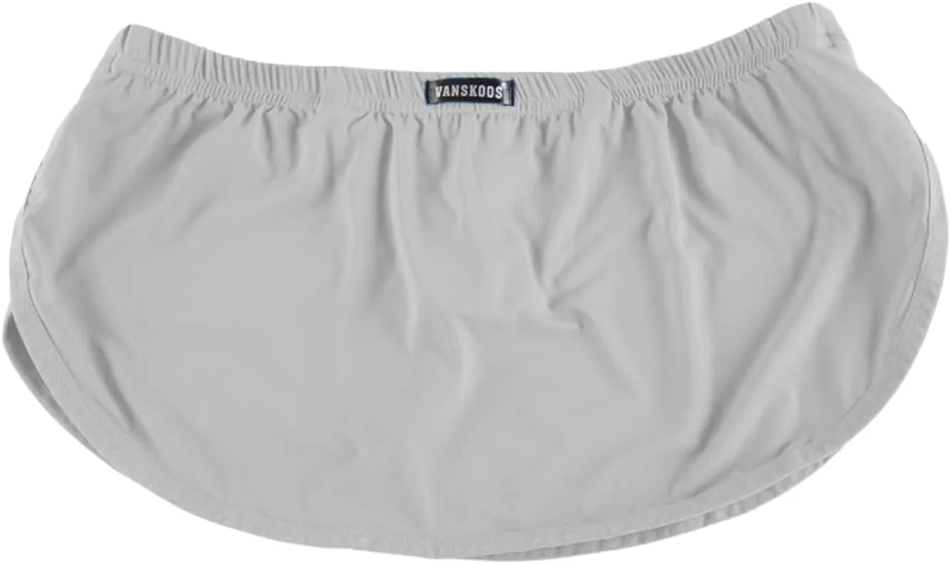 Men's Underwear Covered Waistband Boxer Briefs Low Waist Side Split Underpants Comfortable Soft Quick Dry Underwear Trunks