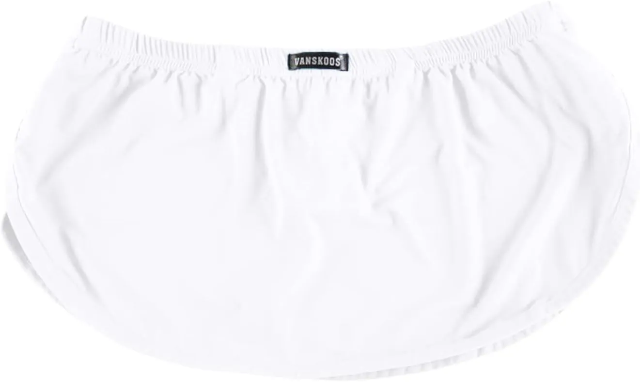 Men's Underwear Covered Waistband Boxer Briefs Low Waist Side Split Underpants Comfortable Soft Quick Dry Underwear Trunks