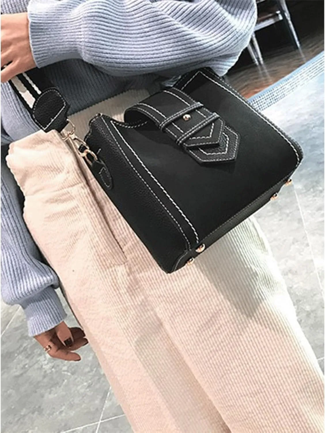 Mini Bucket Bag Soft Leather Bucket Handbag Vintage Small Purse Bag Crossbody Handbag Shoulder Purse for Women