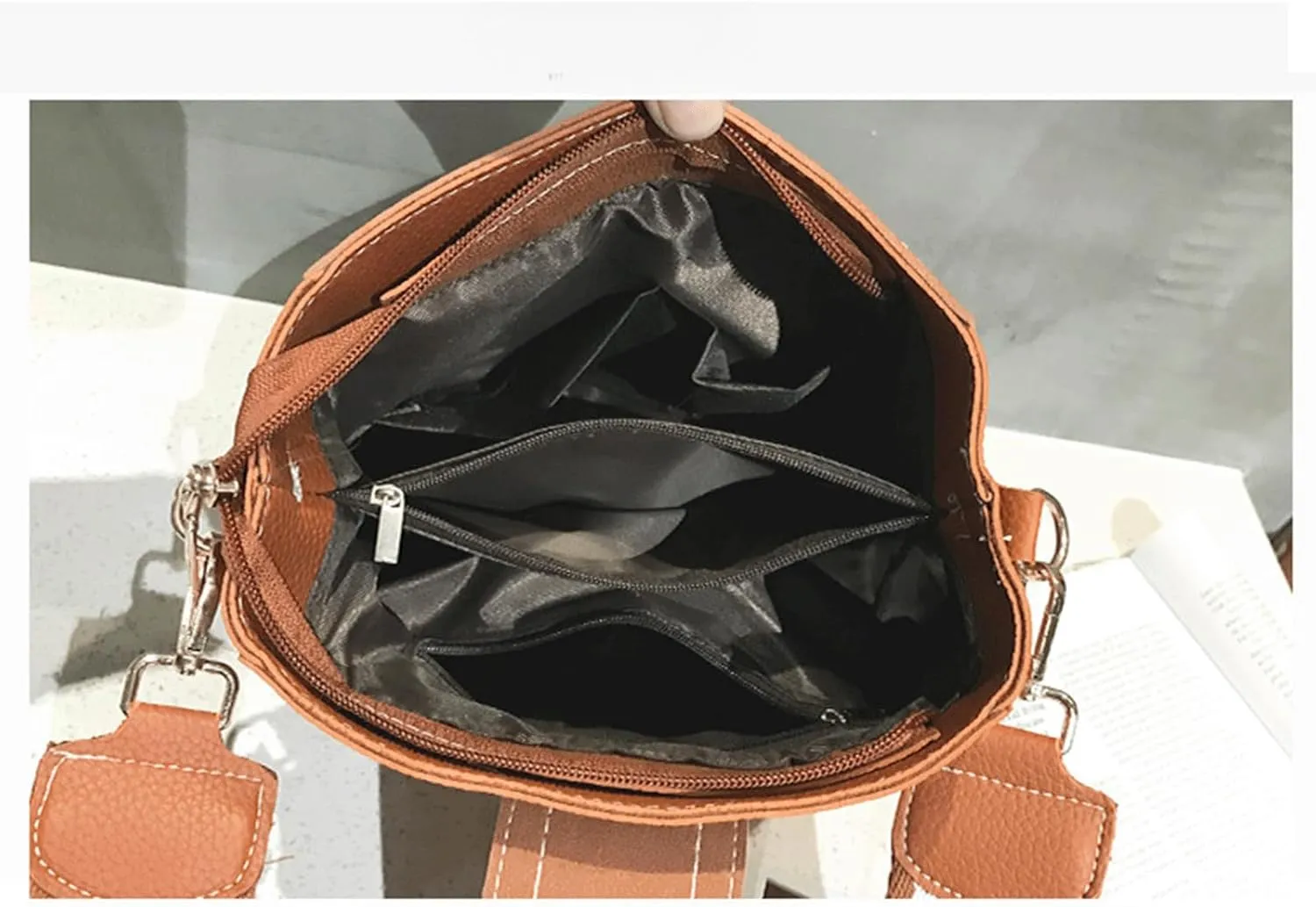 Mini Bucket Bag Soft Leather Bucket Handbag Vintage Small Purse Bag Crossbody Handbag Shoulder Purse for Women