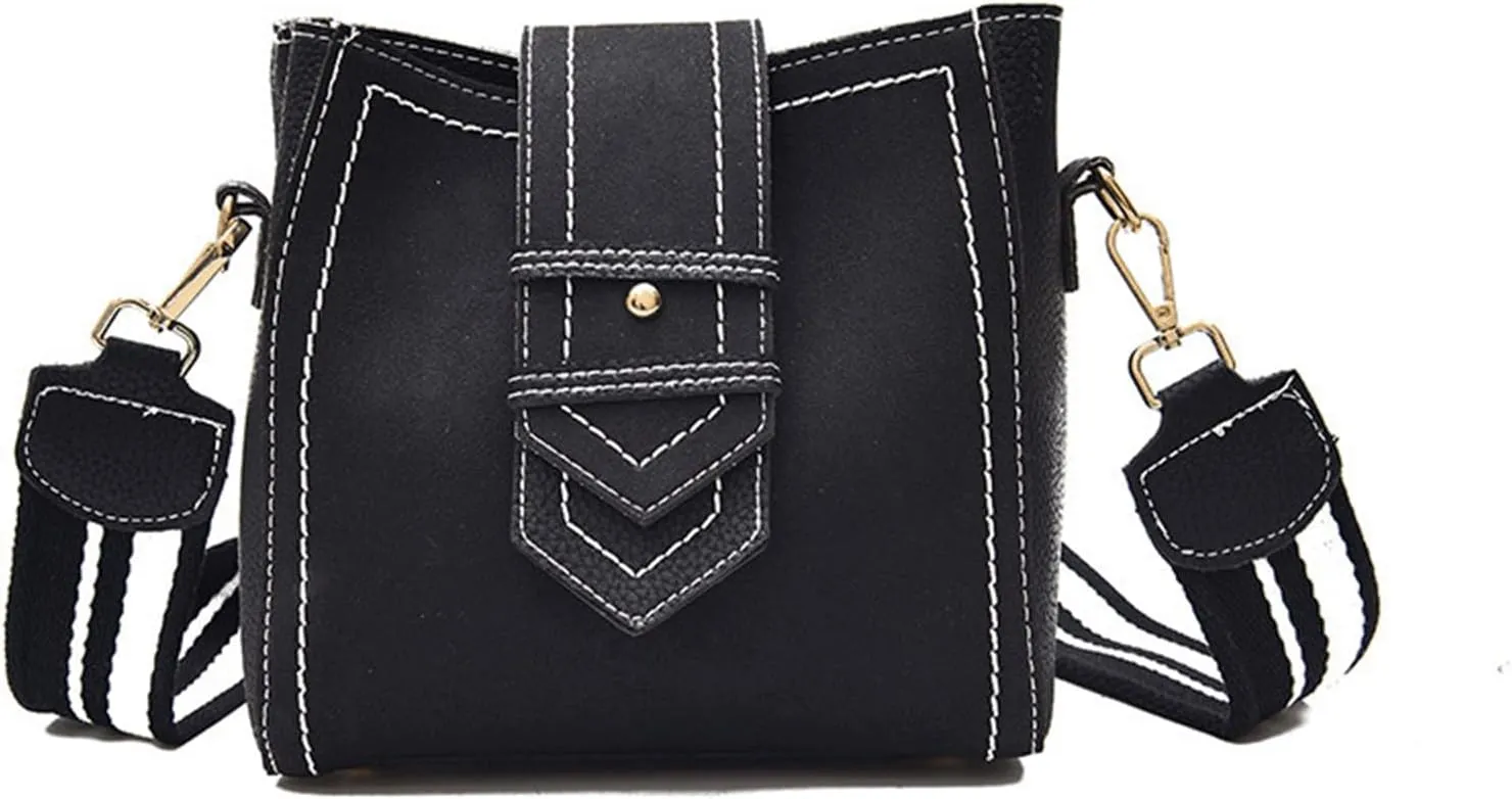 Mini Bucket Bag Soft Leather Bucket Handbag Vintage Small Purse Bag Crossbody Handbag Shoulder Purse for Women