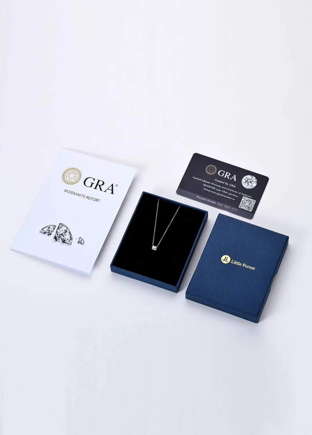 Moissanite Necklaces for Women, 1-3 CT Solitaire Pendant 925 Sterling Silver Jewelry Mother's Day Wedding Gifts for Her