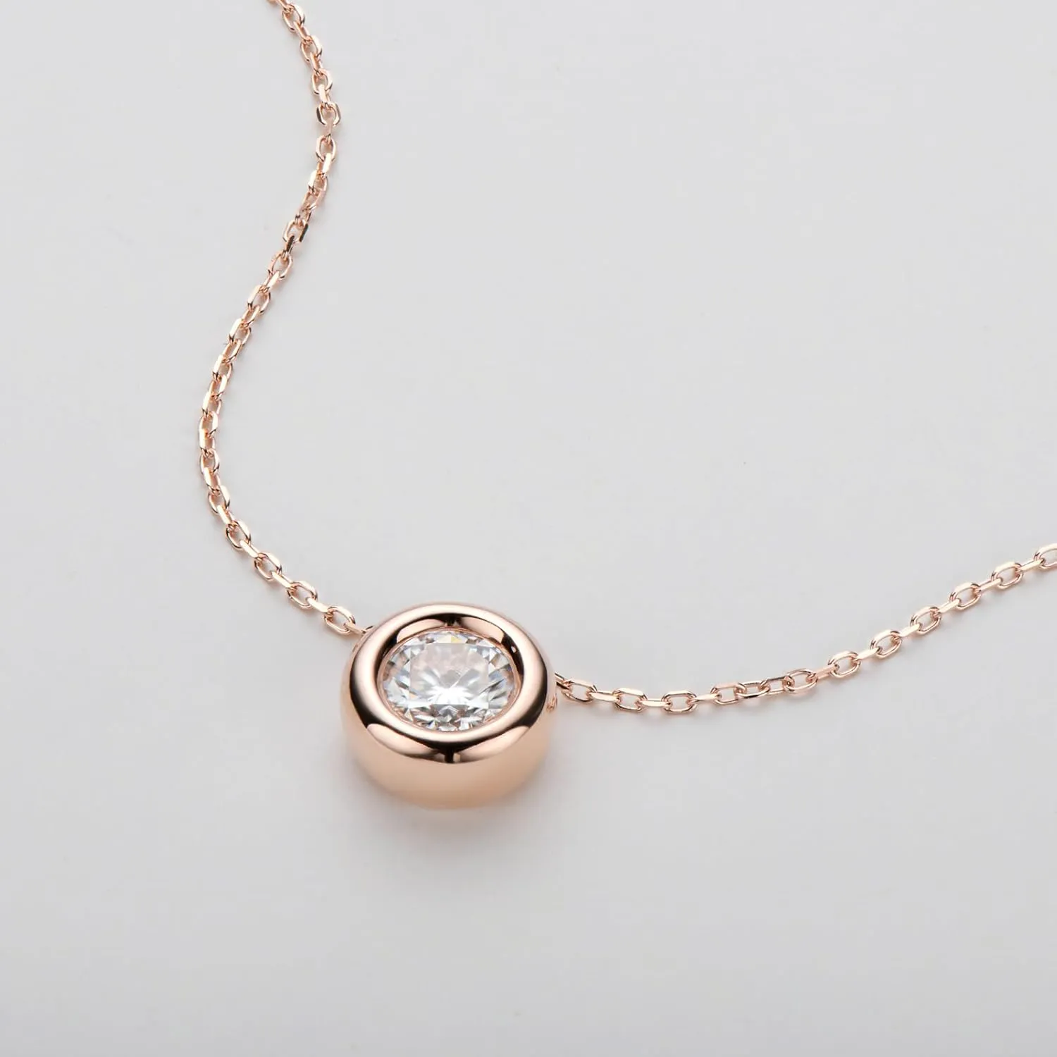 Moissanite Necklaces for Women, 1-3 CT Solitaire Pendant 925 Sterling Silver Jewelry Mother's Day Wedding Gifts for Her